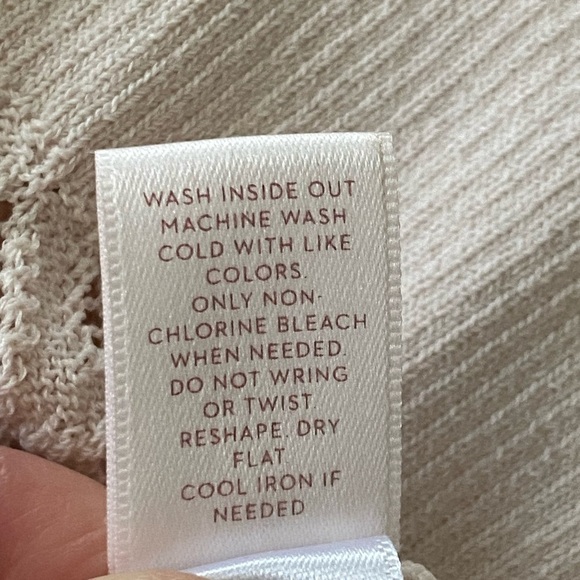 LC Lauren Conrad Cream Off-the-Shoulder Sweater Size XL - Picture 7 of 12